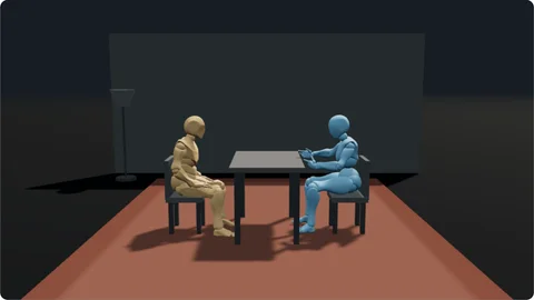 Seated two-shot